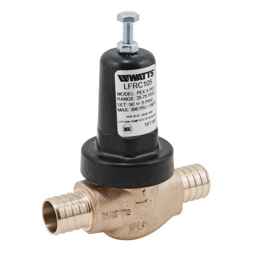 1 In Lead Free Water Pressure Reducing Valve, Pex Inlet And Outlet Connections