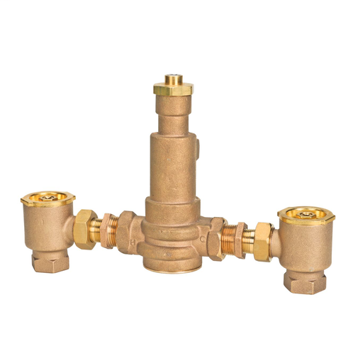 1 In Lead Free Master Tempering Valve With Checkstops, Paraffin Based Thermostat