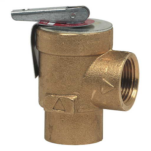 3/4 In Iron Hot Water Heating System Pressure Relief Valve, 30 psi