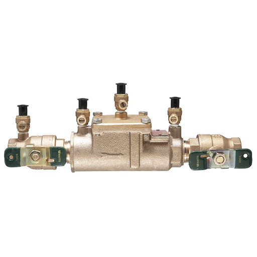 1 In Lead Free Double Check Valve Assembly, Quarter Turn Shutoff, Single Top Entry