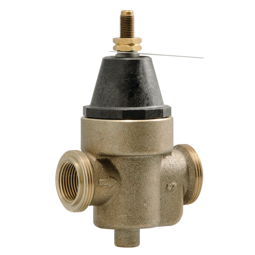 1/2 In Lead Free Water Pressure Reducing Valve, Npt Female X Npt Female, Elastomer Disc, Max Work 400 psi, Adjust 25-75 psi