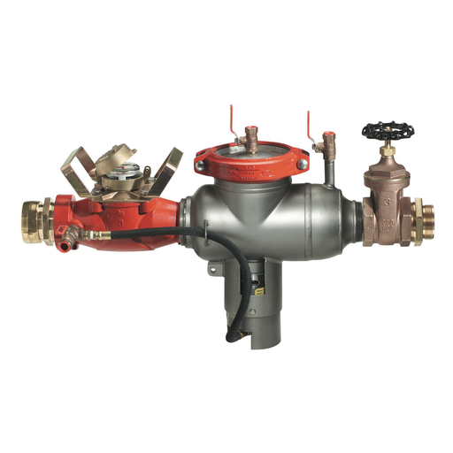 2 1/2 To 7 NST By 3 IN SS Portable Hydrant Backflow Preventer, Gallons/Minute Meter, Short Lay Length