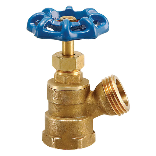 3/4 In Lead Free Boiler Drain Shutoff, Female Ips, Angle