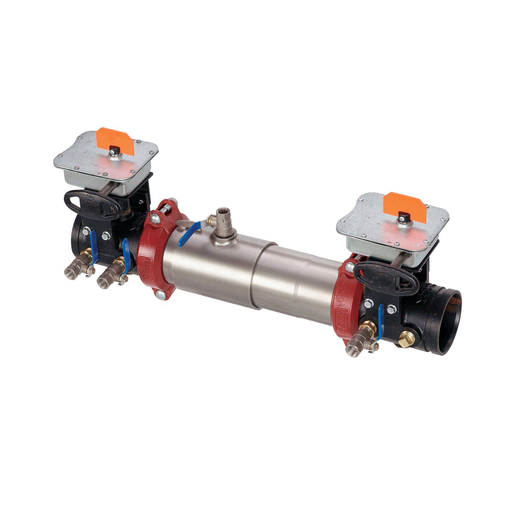 3 In Ss Double Check Valve Assembly, Ul/Fm Butterfly Valve Shutoffs