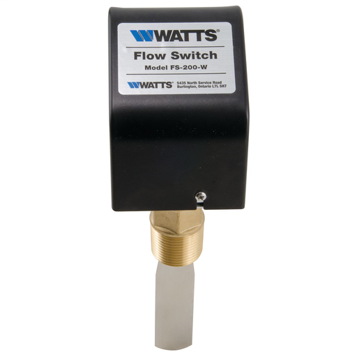 General Purpose Flow Switch, Nema 1, Two 7/8 In Electrical Knock-Outs, For 1/2 In Conduit, 1 In Npt Connection