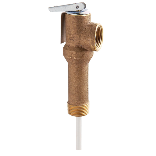 3/4 In Lead Free Self Closing Temperature And Pressure Relief Valve, 150 psi, 210 F, Extended Shank Up To 3 In Insulation