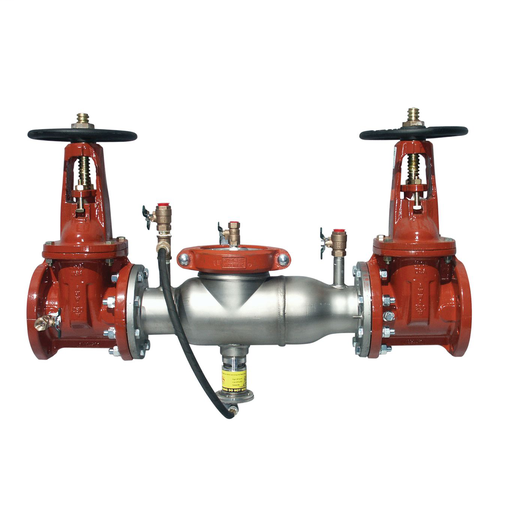 10 In Ss Reduced Pressure Zone Assembly, Osy Shutoffs, Flanged Inlet X Grooved Outlet, Short Lay Length