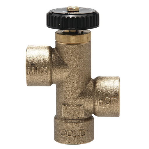 3/4 In Lead Free Hot Water Extender Mixing Valve, Threaded Connections