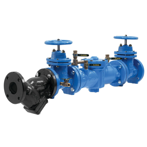 2 1/2 In Cast Iron Reduced Pressure Zone Assembly, Nrs Shutoff, Fda Epoxy Coated Strainer