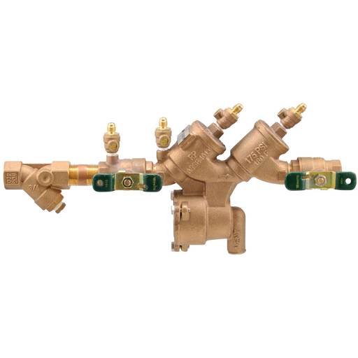 1 1/2 In Lead Free Reduced Pressure Zone Assembly, Quarter Turn Ball Valves, Strainer