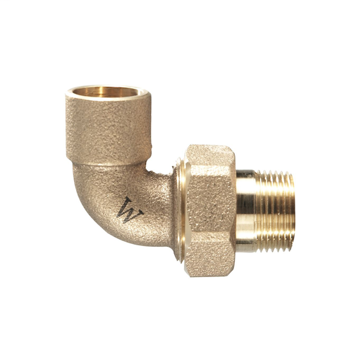 1/2 In Union Elbow, Solder X Male