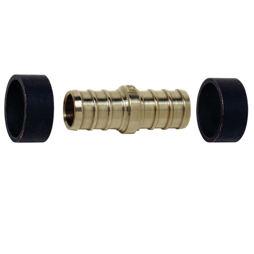 1/2 In Lead Free Crimpring (TM) Coupling Kit, 4 Copper Crimprings, 2 Lead Free Brass Couplings