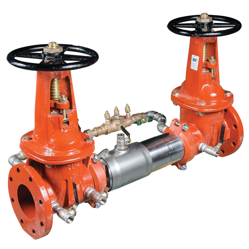 3 In Lead Free Double Check Detector Assembly, Osy Shutoff Valves, Gallons/Minute Meter
