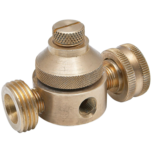 3/4 In Lead Free Mini Water Pressure Regulator, Female Hose X Male Hose, 10-60 psi