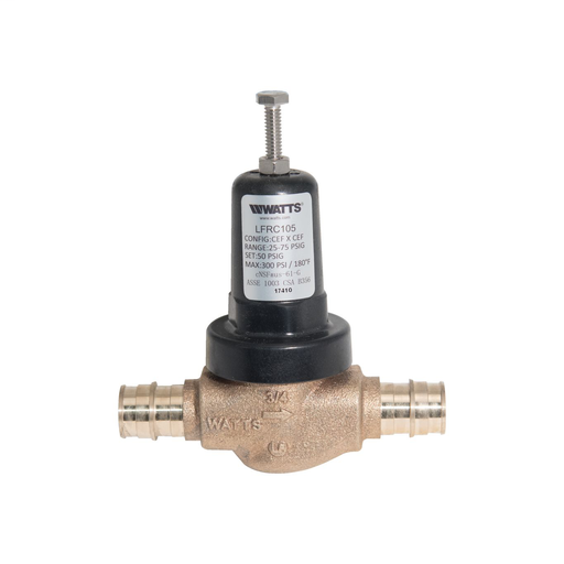 3/4 In Lead Free Water Pressure Reducing Valve, CEF Inlet And Outlet Connections