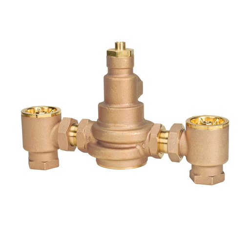 1 1/4 In Lead Free Master Tempering Valve With Checkstops, Paraffin Based Thermostat
