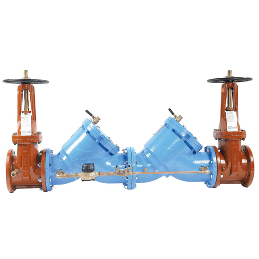 10 In Cast Iron Double Check Detector Assembly, Domestic Osy Shutoff, Gallons/Minute Meter