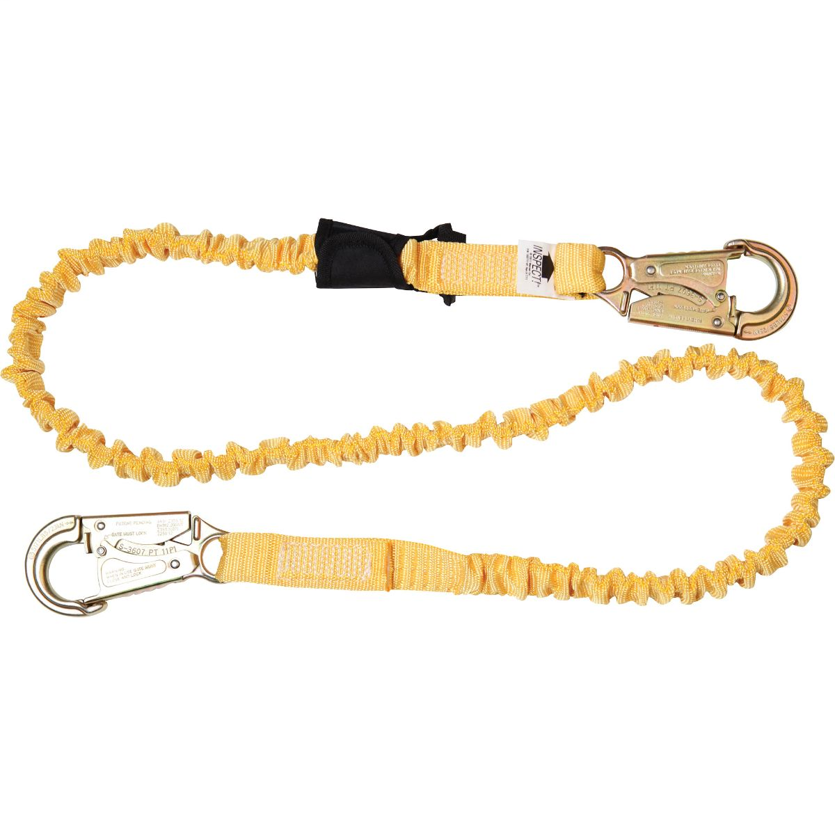 C351100 6 ft SoftCoil Single Leg Lanyard (Energy Absorbing Inner Core, Snaphook)
