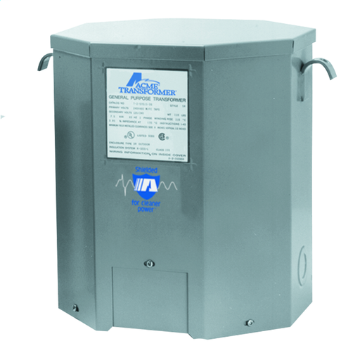 Low Voltage Distribution Transformer - Single Phase, 240X480 - 120/240V, 10kVA, Copper Windings