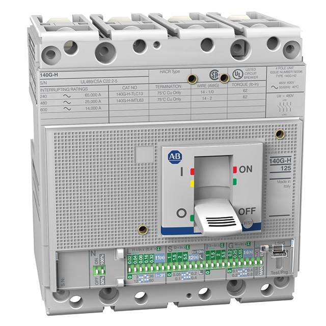 140G - Molded Case Circuit Breaker, J frame, 25 kA, LSI (electronic), Rated Current 40 A