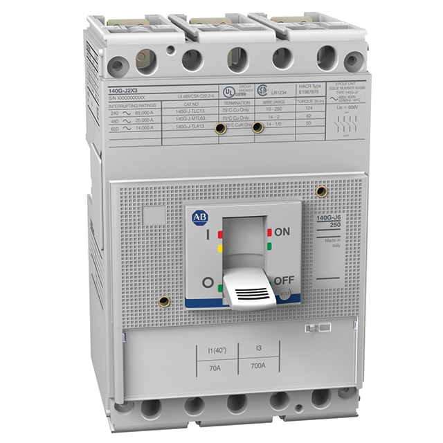 140G - Molded Case Circuit Breaker, J frame, 65 kA, T/M - Thermal Magnetic, Rated Current 40 A