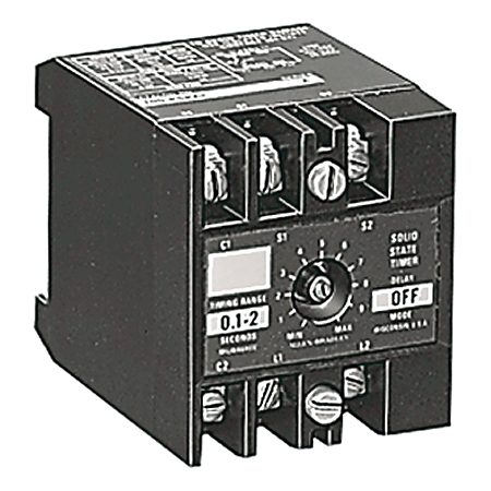 700-P Industrial Control Relay Accessories, Solid State Timing Module, On-Delay, External Potentiometer, 0.4 - 8.0 second Timing Range