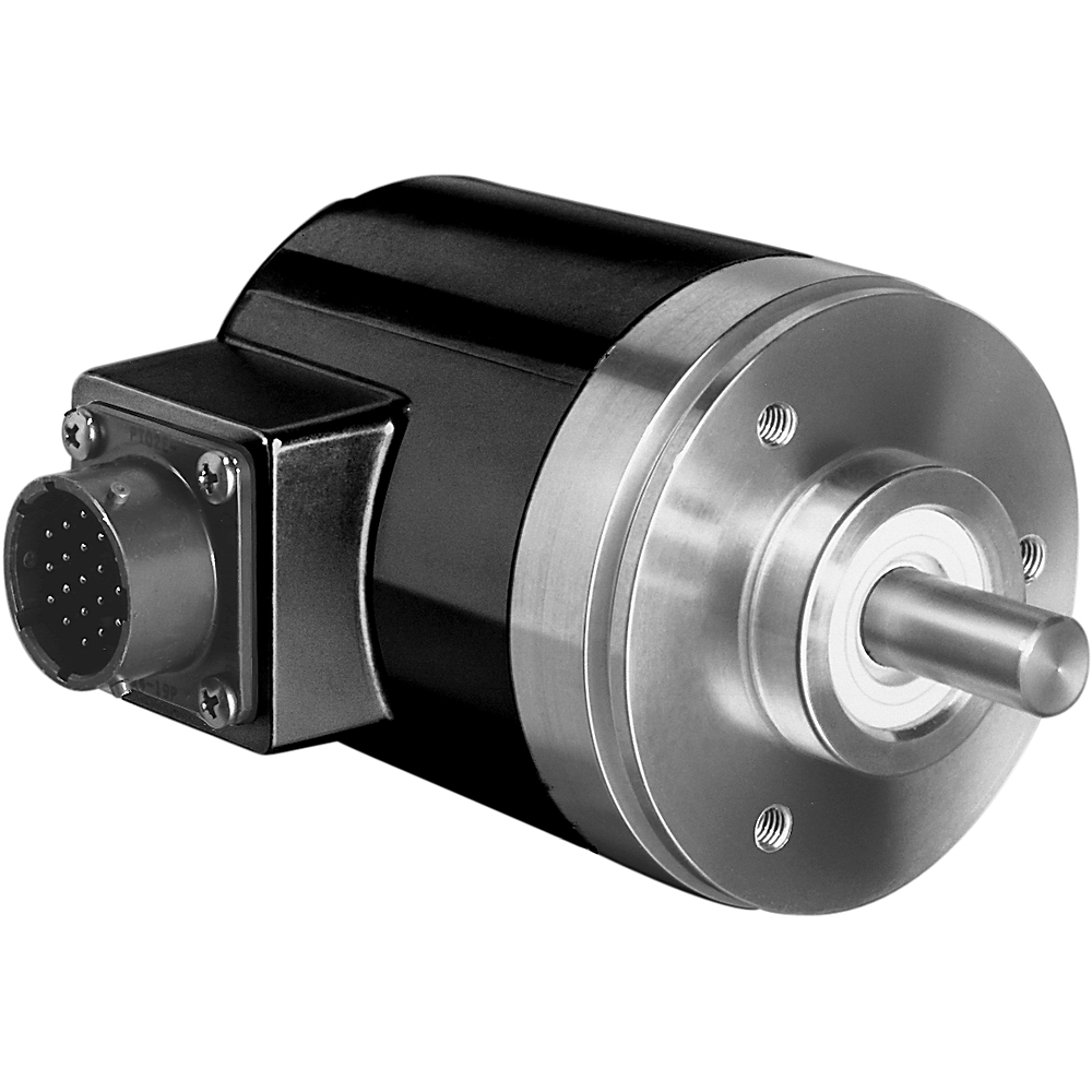 Optical Absolute Encoder, NEMA Type 4, Single-Turn, Size 25, 8-12 bit with Binary Output, 1000 Counts Per Revolution