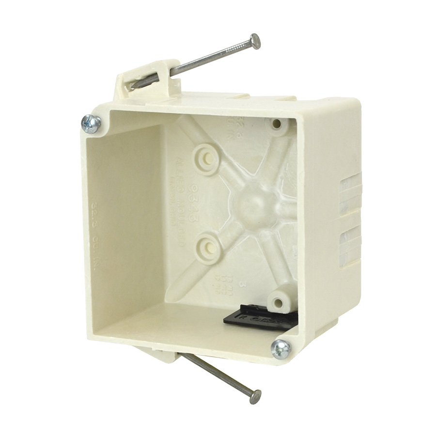 Allied Moulded Products 9343-NK 4 Inch 32.3 In Volume Speed Clamp Square Junction Box Allied Moulded Products 9343-NK 4 Inch 32.3 In Volume Speed Clamp Square Junction Box