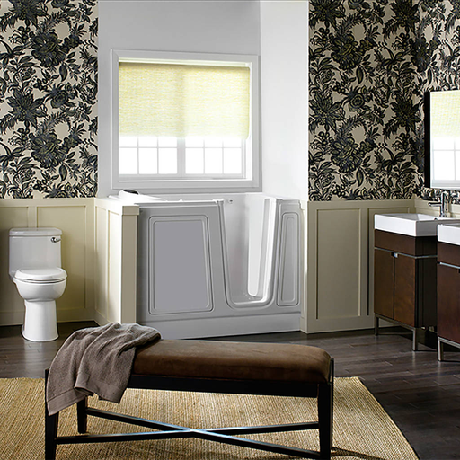 Acrylic Luxury Series 30x51-inch Walk-In Bathtub with Air Spa System - Right Door and Drain 3051115AR.W