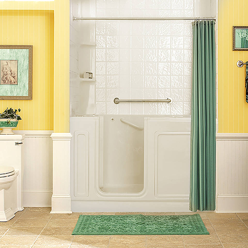 Gelcoat Premium Series 32x60-inch Walk-In Bathtub with Whirlpool Massage System - Left Door/Drain 3260215WL.L