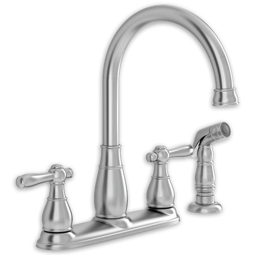 Whitman 2-Handle High-Arc Kitchen Faucet with Separate Side Spray 9091501.075