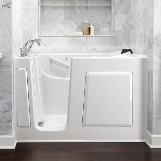Gelcoat Premium Series 60x30 Inch Walk-In Bathtub with Air Massage System - Left Hand Door and Drain SSM-6030LA.WH