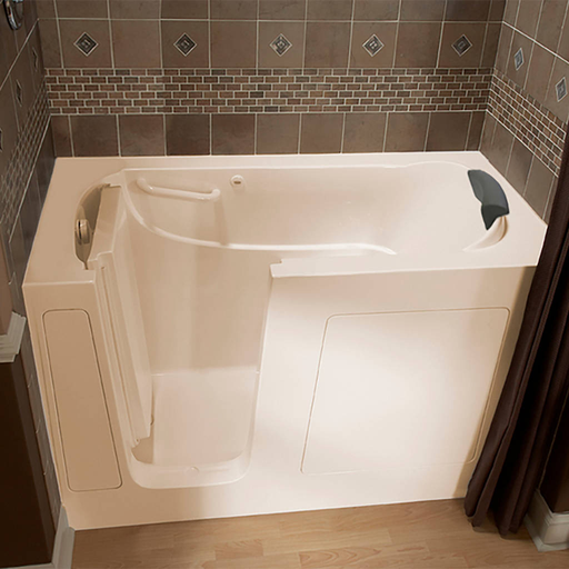 Gelcoat Premium Series 30x60-inch Walk-In Soaking Bathtub - Left Door/Drain 3060105SL.L