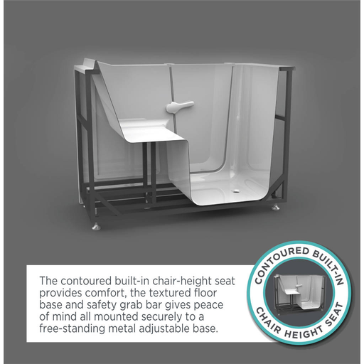 Gelcoat Value Series 30x52 Inch Walk-In Bathtub with Combination Air Spa and Whirlpool Massage System - Right Hand Door and Drain 3052409CR.L