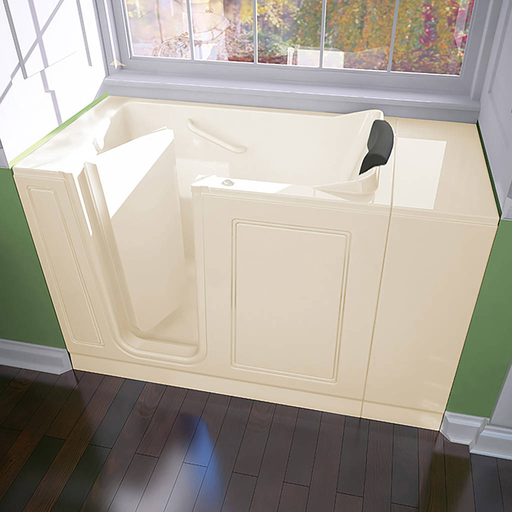 Acrylic Luxury Series 28x48-inch Walk-In Bathtub with Air Spa System - Left Door and Drain 2848115AL.L