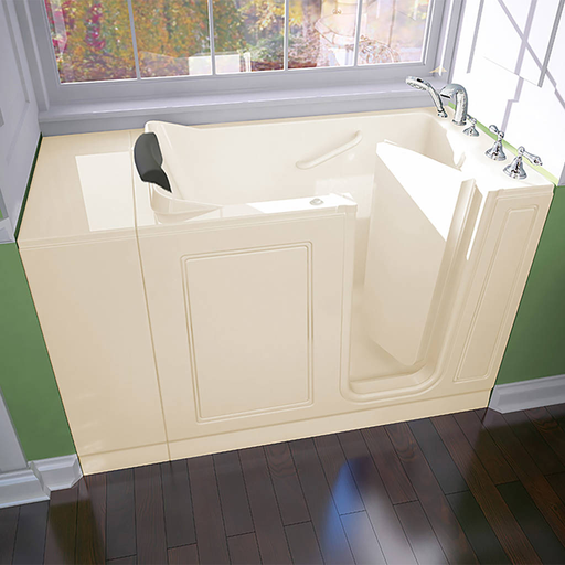Luxury Series 28X48-inch Right Drain Walk-in Tub Air Spa with Tub Faucet 2848119AR.L