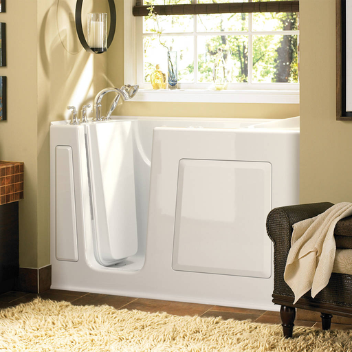 Gelcoat Value Series 30x60 Inch Soaking Walk-In Bathtub - Left Hand Door and Drain 3060309SL.W