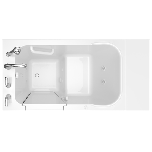 Entry Series 48x28 Inch Walk-In Bathtub with Jet Massage System - Left Hand Door and Drain SSA4828LJ.WH
