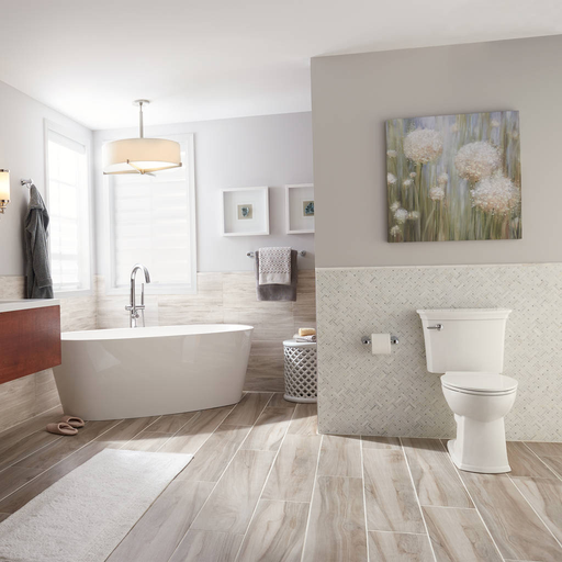 ActiClean Self-Cleaning Right Height Elongated 1.28 GPF Toilet 714AA151.020