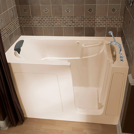 Gelcoat Premium Series 30x60-inch Walk-In Soaking Bathtub - Right Door and Drain 3060109SR.L