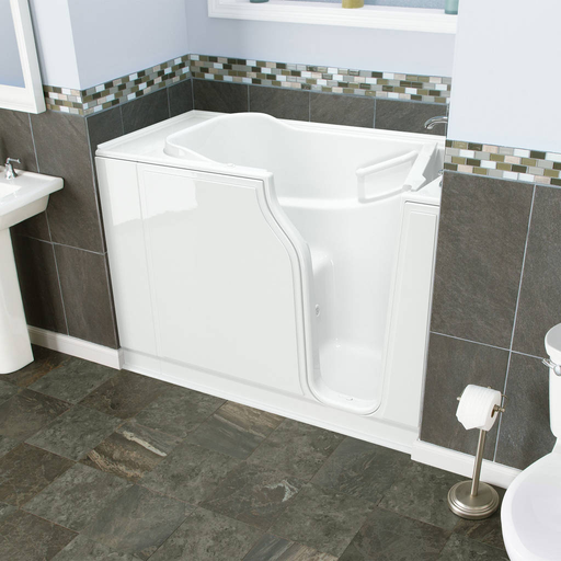 Gelcoat Value Series 52x30 Inch Walk-In Bathtub with Jet Massage System - Right Hand Door and Drain SSA5230RJ.WH