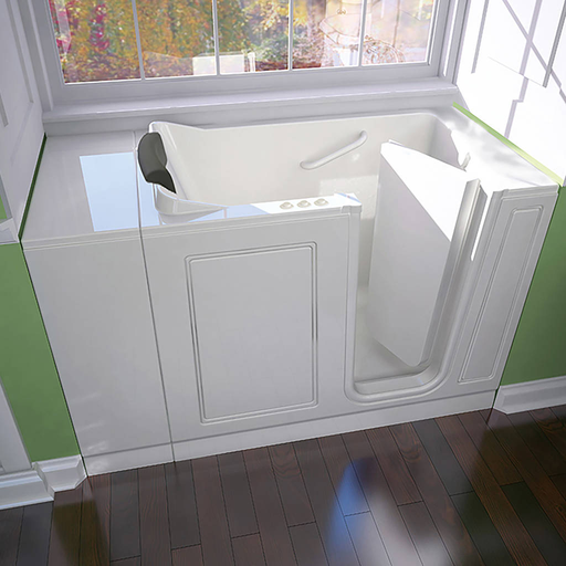 Luxury Series 28x48-inch Combination Massage Walk-in Tub Right Drain 2848115CR.W