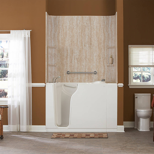 Gelcoat Premium Series 30x52-inch Walk-In Bathtub with Combination Air Spa and Whirlpool Massage Systems - Left Door/Drain 3052109CL.W