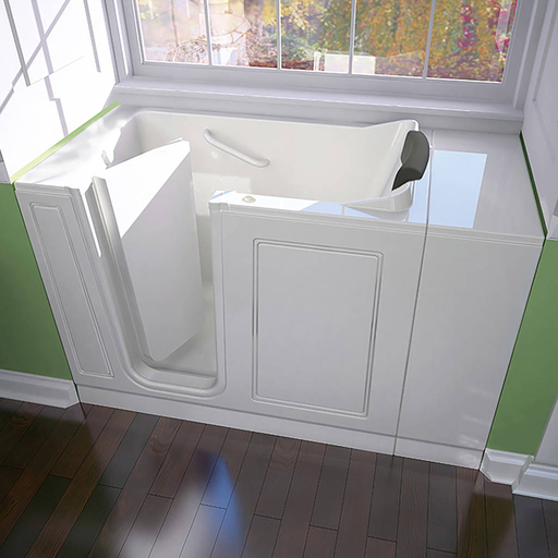 Luxury Series 28x48-inch Left Drain Whirlpool Walk-in Tub 2848115WL.W