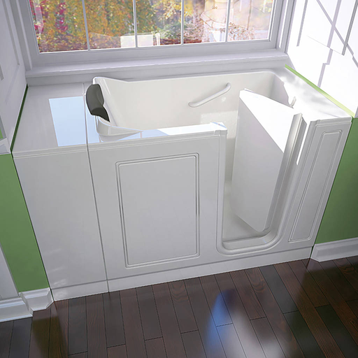 Acrylic Luxury Series 28x 48-inch Right Drain Walk-In Tub 2848115SR.W