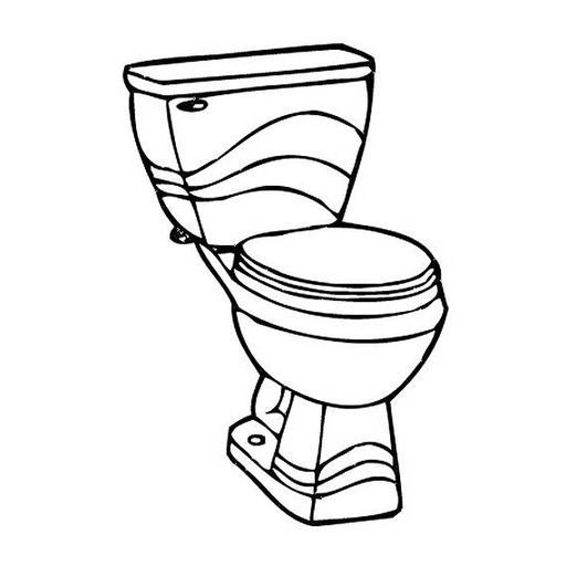 Linear 1.6 G.P.F. Round Front Toilet 2154016.020