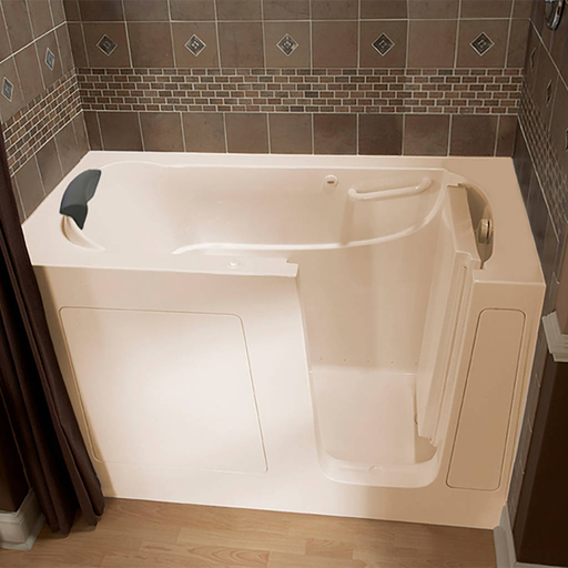 Gelcoat Premium Series 30x60-inch Walk-In Bathtub with Air Spa System - Right Door/Drain 3060105AR.L
