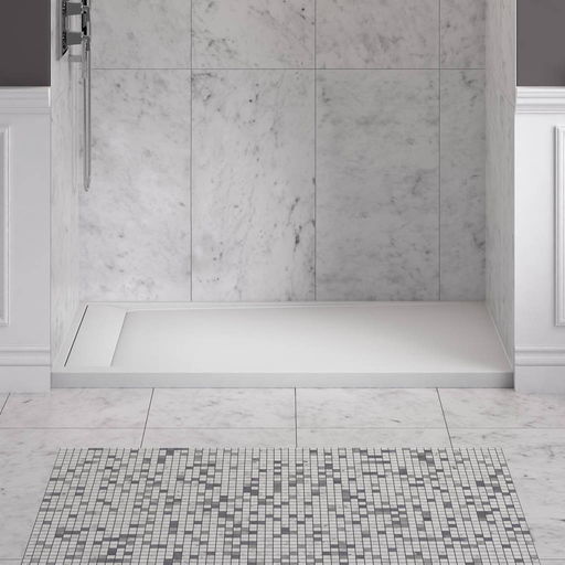 Townsend 60 x 36 Inch Solid Surface Shower Base - Left Drain 6036SMLHOL.218