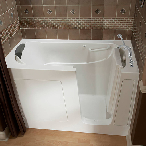 Gelcoat Premium Series 30x60-inch Walk-In Soaking Bathtub - Right Door and Drain 3060109SR.W
