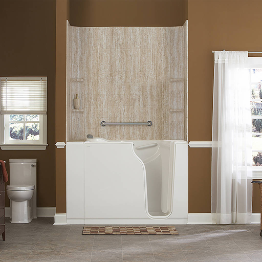 Gelcoat Premium Series 30x52-inch Walk-In Bathtub with Whirlpool Massage System - Right Door and Drain 3052105WR.W